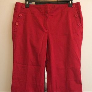 Ann Taylor LOFT NWT red Marisa trousers size 14